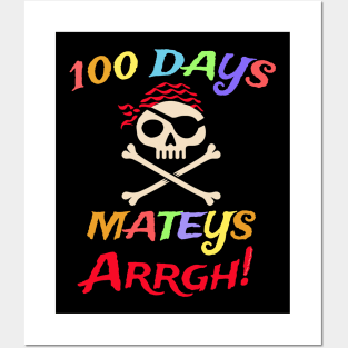 100 Days Mateys Argh Teacher Girls Boys 100 Days of School Posters and Art